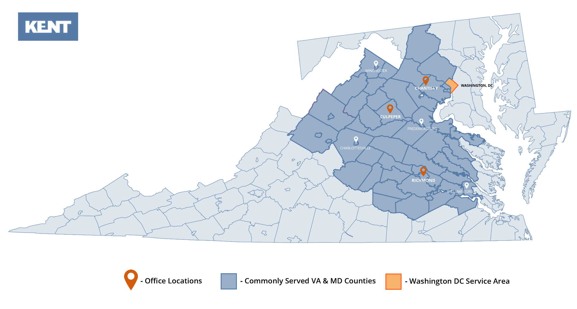 Map of Virginia